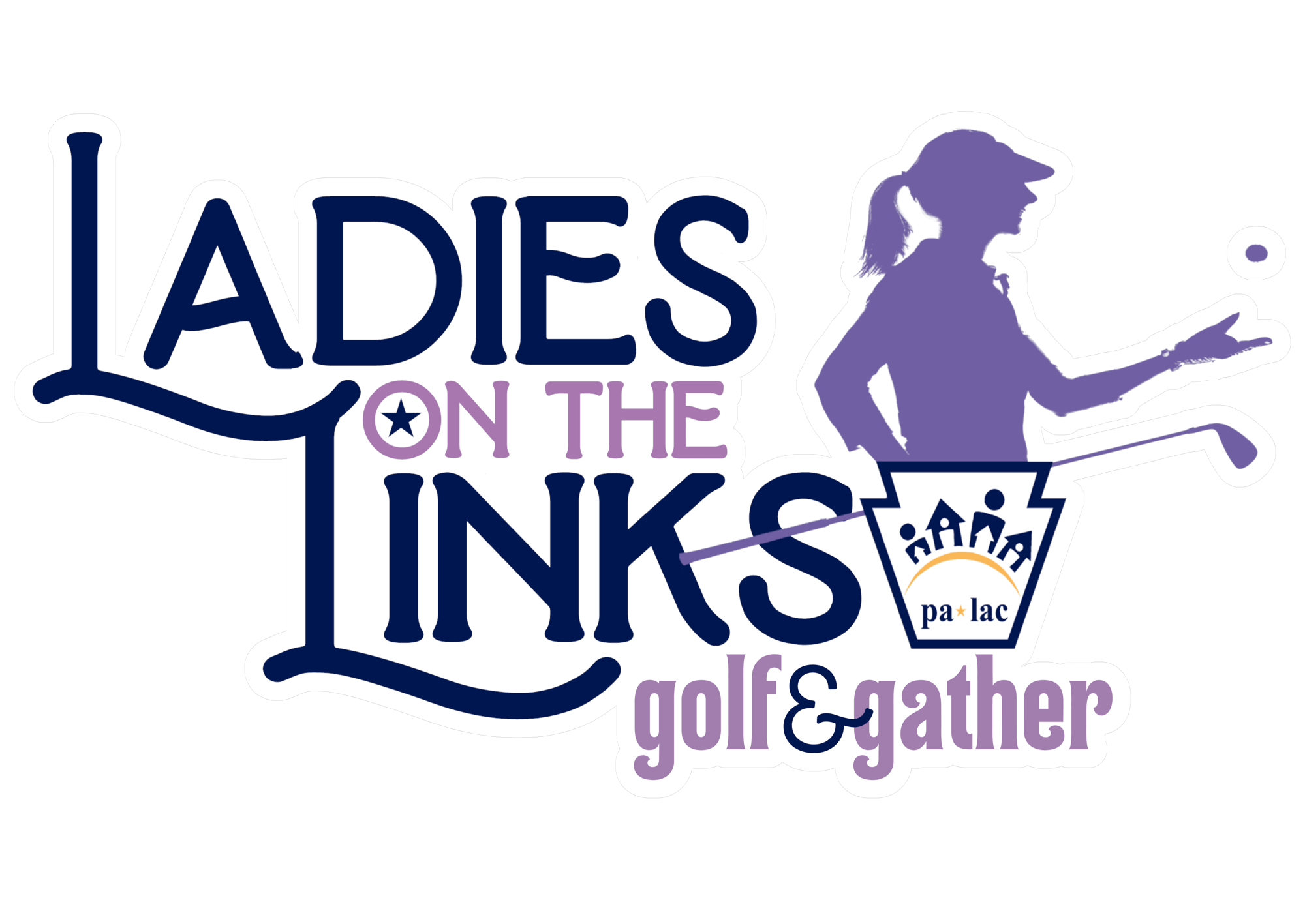Ladies on the Links Golf & Gather Logo Ladies on the Links Golf & Gather Logo